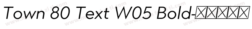 Town 80 Text W05 Bold字体转换